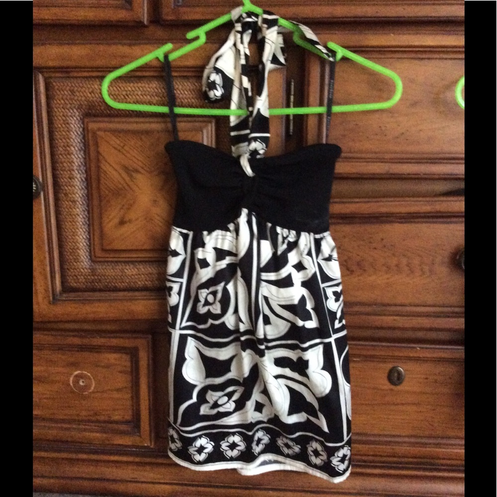 Boho Bebe Silk Top Black & White